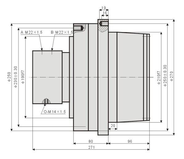 掘進(jìn)機(jī)掃煤耙爪馬達(dá)