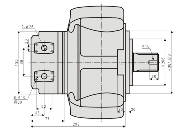 YLM16外五星液壓馬達